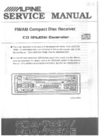 ALPINE CDA-7837E OEM Service