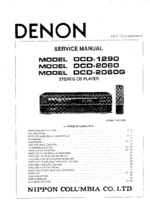 DENON DCD2060 OEM Service