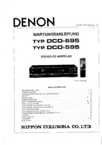 DENON DCD595 OEM Service