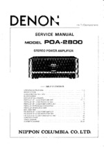 DENON POA2800 OEM Service