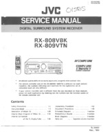 JVC RX808VBK OEM Service