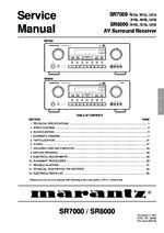 Marantz SR8000 OEM Service