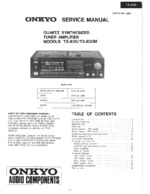 ONKYO TX-830M OEM Service