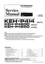 PIONEER KEH-P4600 OEM Service