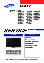 Samsung LE40B679T2SXZG Service Guide