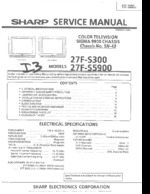 SHARP 27F-S300 OEM Service