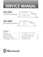 SHERWOOD XA1040 OEM Service