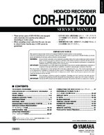 YAMAHA CDRHD1500 OEM Service