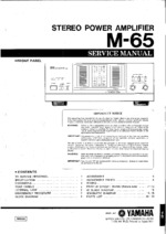 YAMAHA M65 OEM Service