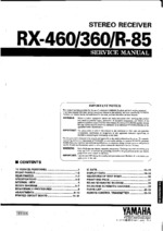 YAMAHA RX-360 OEM Service