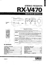 YAMAHA RX-V470 OEM Service